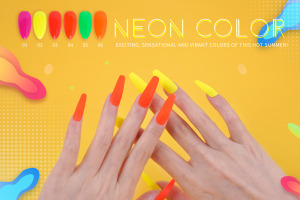 R S Nail hot selling summer neon colors OEM/ODM customized service for 3 step gel nail polish- 35 colors