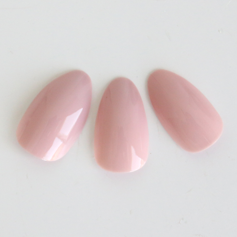 LD003-M802 Ladybird faux nails 24pcs/box almond solid color false art nail tips