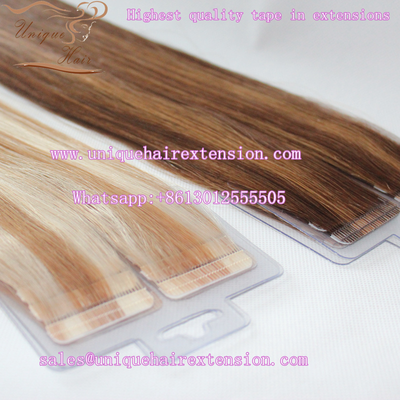 Highlight color tape in extensions factory many tape in hair ready to ship factory price
