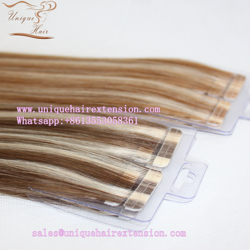 Piano color tape in extensions factory many tape in hair ready to ship factory price