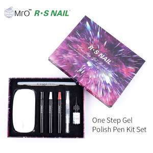 R S Nail One Step Gel Polish Pen Kit, no need base, no need top coat - 21 in stock colors
