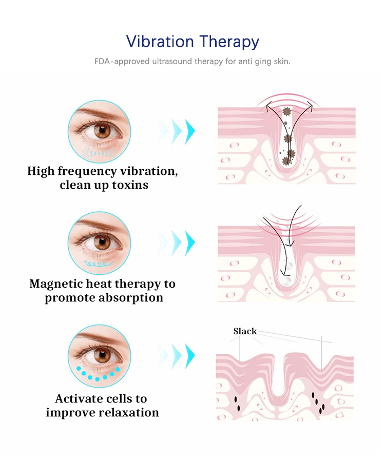 KFB260 Hot facial vibration skin tightening device Lips anti-wrinkle remove dark circles eye care massage 