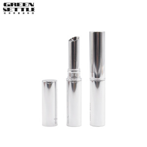 Hot sell round shaped silver lipstick containers lipstick tubes cosmetic packing