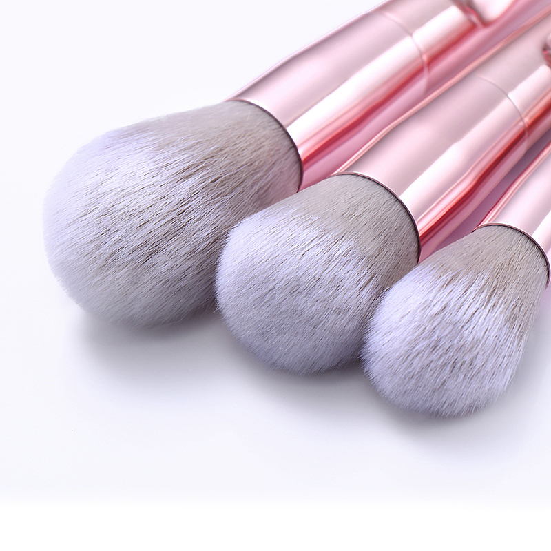 Private Label 10pcs Pink Professional cosmetic Synthetic makeup Brush