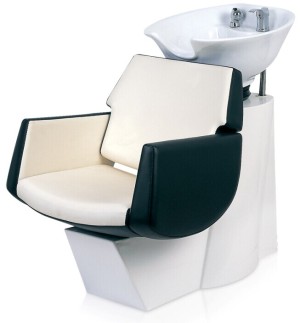LY6638 PVC white or black shampoo chair