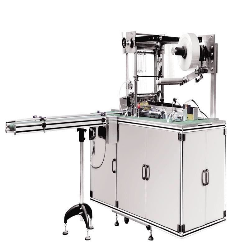 Automatic cellophane box overwrapping machine 