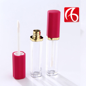 flower shape  empty matte black silver gold lip gloss containers tube 10ml packaging with wands