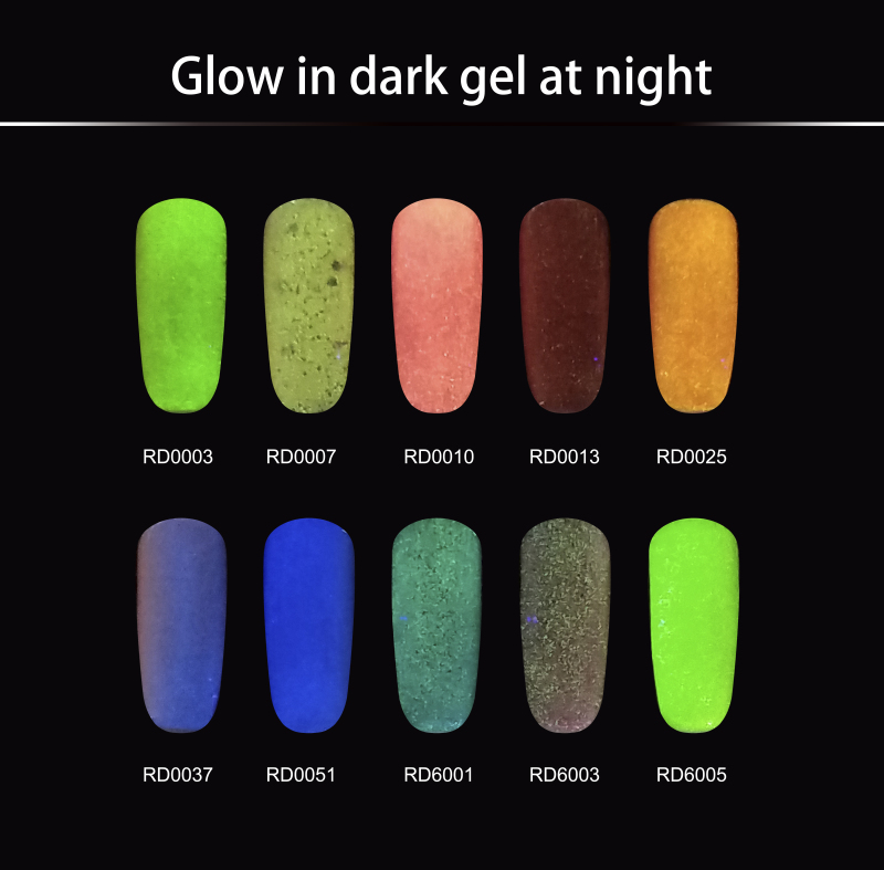 R S Nail Glow in Dark GelBIN Nail Acrylic Powder And Liquid Glow In The Dark Acrylic Powder