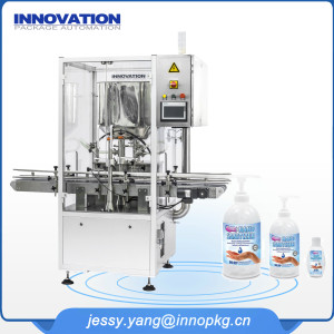 PLC Control Disinfectant/ Ethyl Alcohol Hand Sanitizer Gel /Liquid Soap Filling Machine