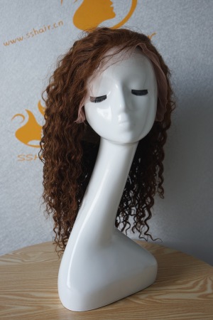 SSHair // Frontal Lace Wig // Remy Hair // 4# // Deep Curly // 10''