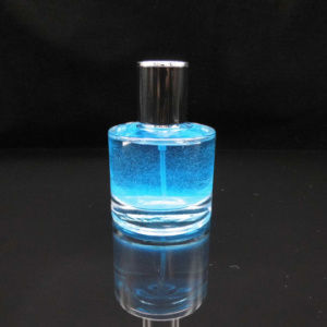50ml Elegant round empty glass perfume bottle with magnetic lid