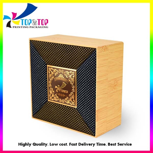 Custom Luxury Square Flip Top Rigid Perfume Box with PVC insert