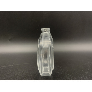 Glass bottle of 50ml thin round perfume bottle