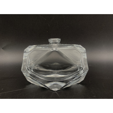 Elegant 50 ml diamond-shaped empty glass perfume bottle