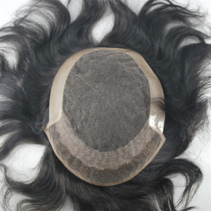 Hot selling human hair toupee Q6 style hair patch lace front hairpieces for me