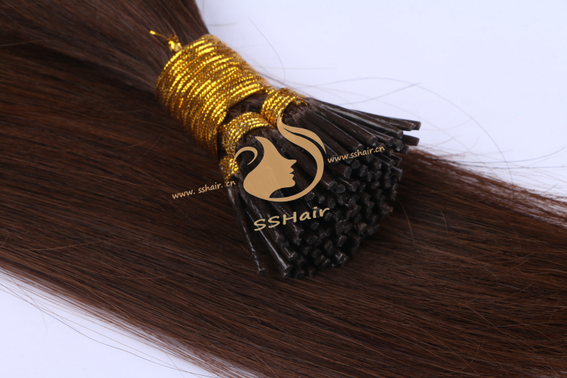 SSHair // I-tip Hair Extensions // Remy Human Hair // 4# // Straight