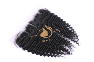 SSHair // Lace Frontal  // Remy Human Hair // Natural Color // Deep Wave