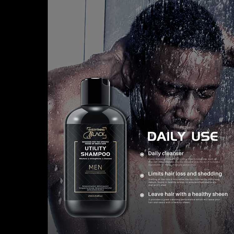 Everythingblack sultfate free and natural men shampoo for hair moisturize fresh and nourish