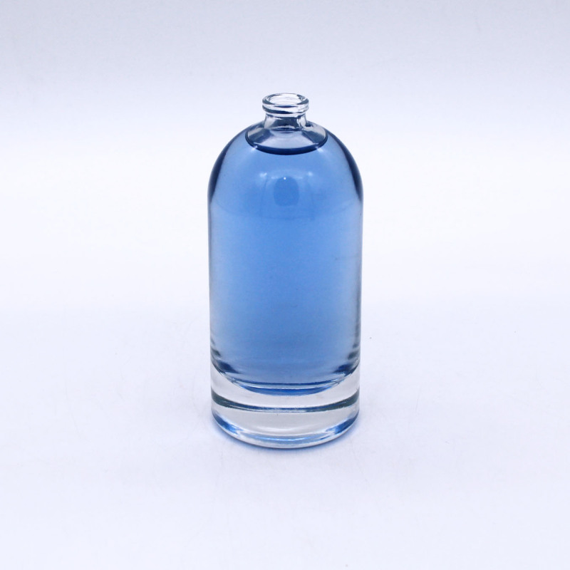 hot selling high quality empty clear cylinder glass perfume bottle 100ml with cap