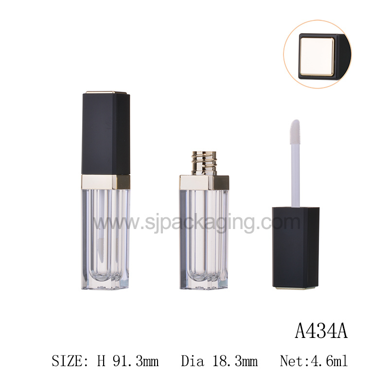Customized fashion cosmetic packaging container empty lip gloss tube plastic bottle