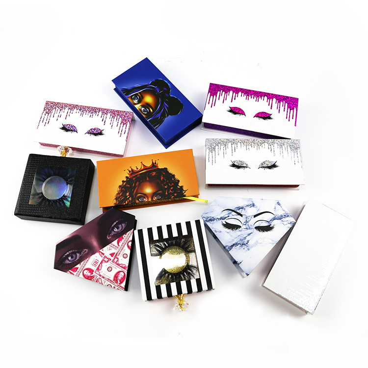 25MM Mink Eyelash Vendor Customized Boxes Private Label Eyelashes Packaging 