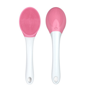 Silicone Bath Brush Electric Shower Massager Long Handle Body Cleansing Brush Bathing Tools
