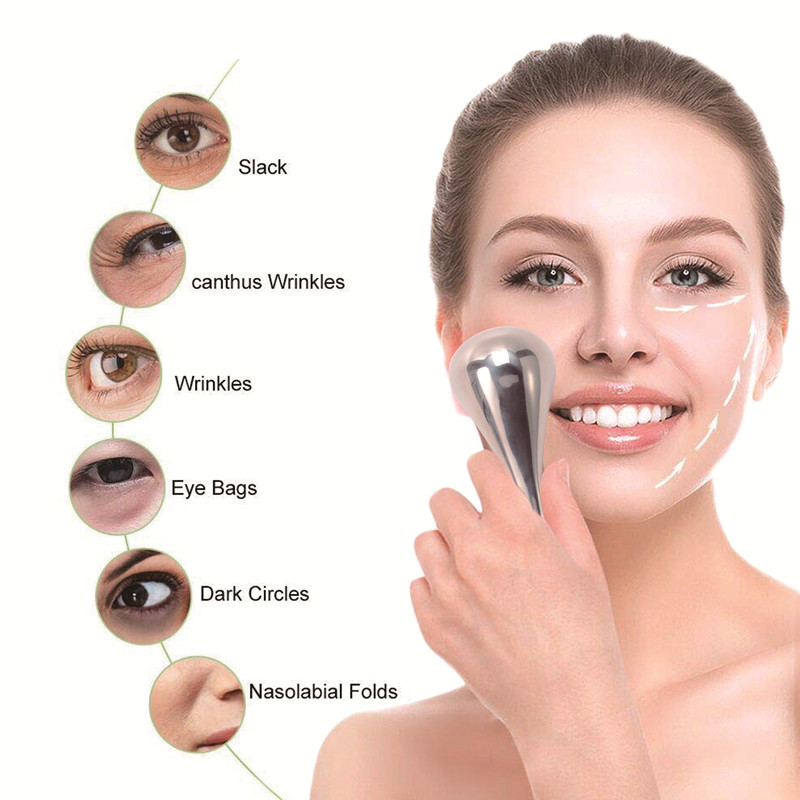 Stainless steel roller for face and eyes massage roller for women popular beayty care accessories 
