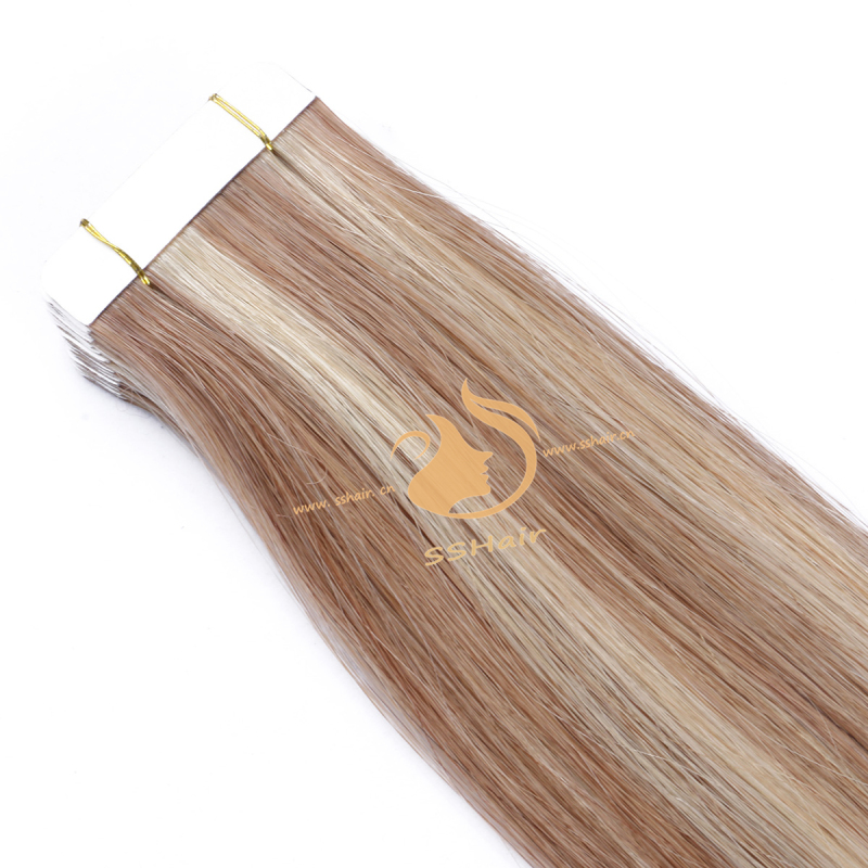 SSHair // Tape in Hair Extensions // Remy Human Hair // 27#P60# // Straight