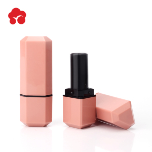 MX Customized New Fashion Empty triangle Shaped Unique Plastic Cosmetic Lip Balm Tube / Lipstick tube Packaging