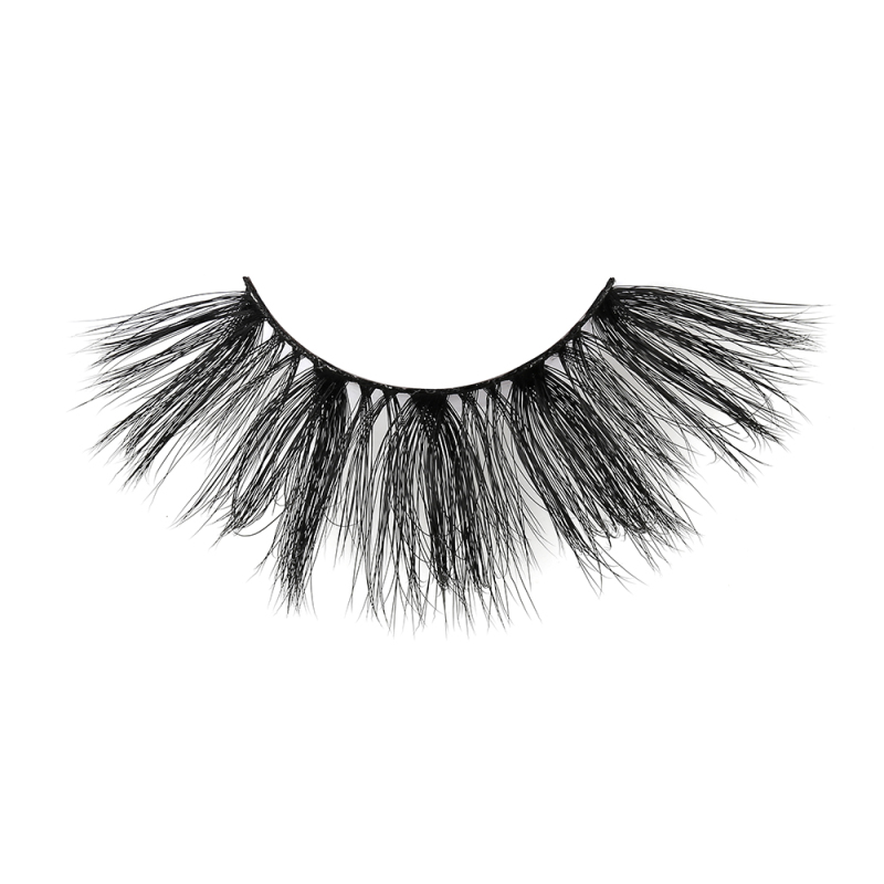 25mm long style High quality 3D faux Mink eyelash with private label packaging 3d mink lashes