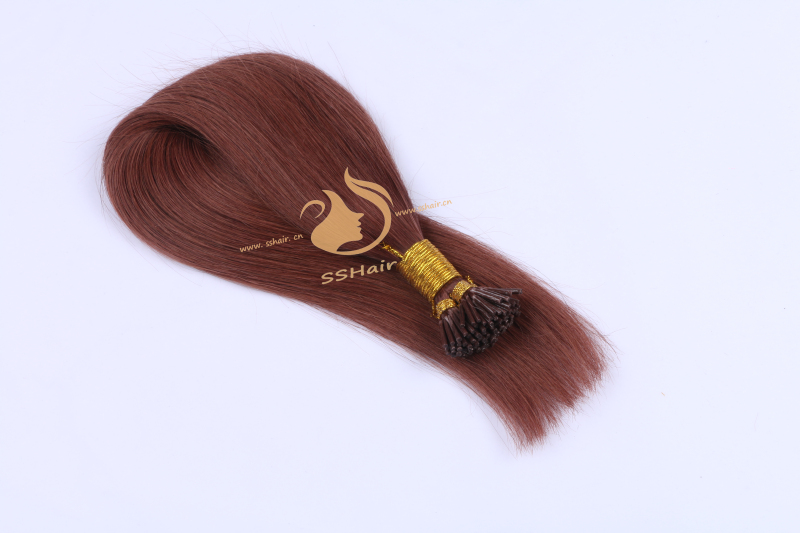 SSHair // I-tip Hair Extensions // Remy Human Hair // 33# // Straight