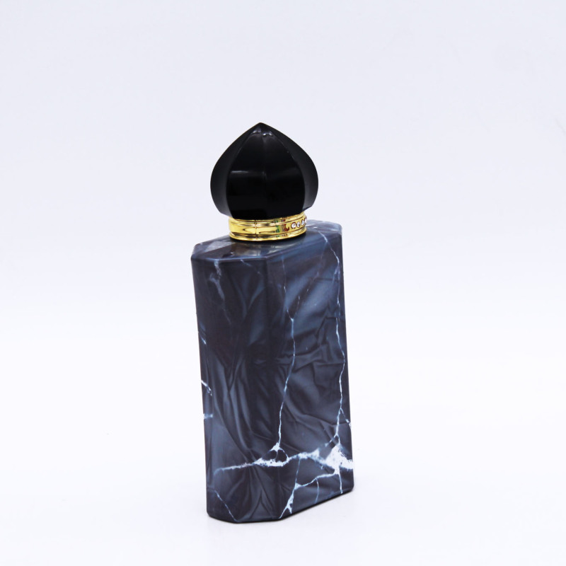 hot sale crimp neck high end 100ml vintage cosmetic spray glass perfume bottle luxury
