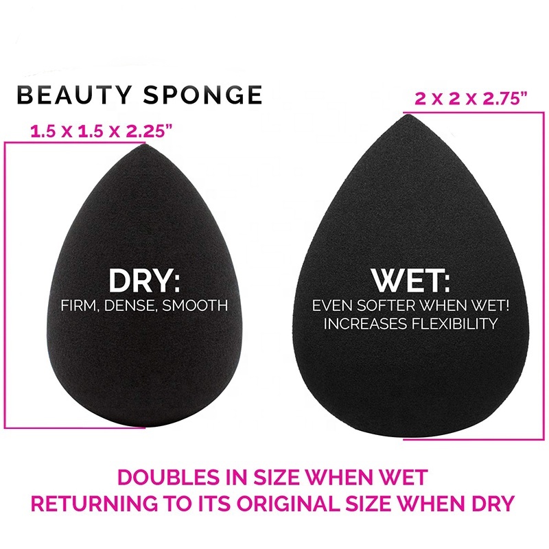 Wholesale high quality non-latex sponge cosmetic egg makeup sponge powder puff 