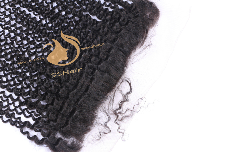 SSHair // Lace Frontal  // Remy Human Hair // Natural Color // Kinky Curly