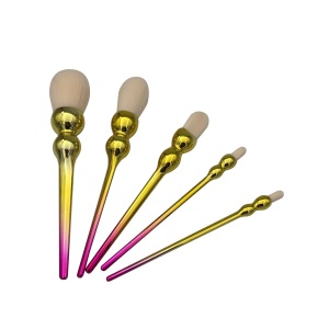 Wesson Wholesale Hot Selling Private Label Gourd Handle 5PCS Makeup Brush Set 