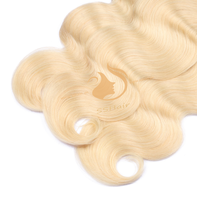SSHair // Hair Weft*3 + Lace Closure //  Human Hair // 1BT613# // Body Wave