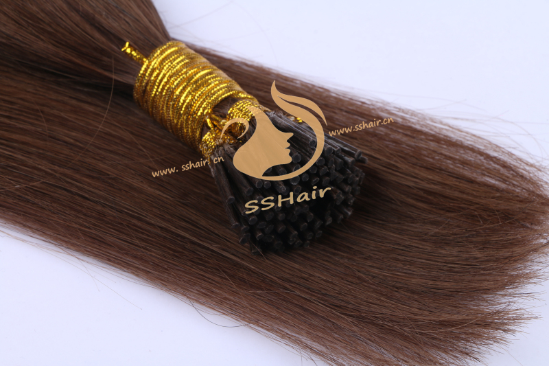 SSHair // I-tip Hair Extensions // Remy Human Hair // 6# // Straight