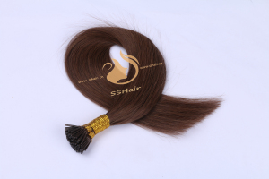 SSHair // I-tip Hair Extensions // Remy Human Hair // 6# // Straight