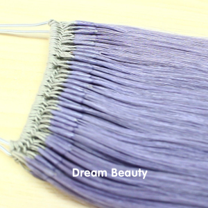 The most popular hair extension style in salons top quality hand made knot thread hair extension 