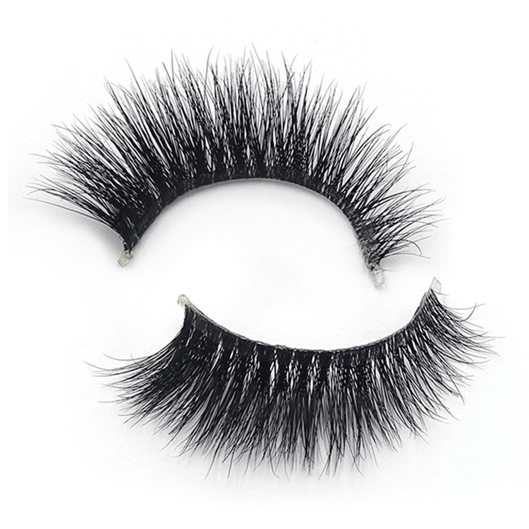 3T109 13-16mm Black 3D Transparent line Mink Eyelashes Natural Soft 