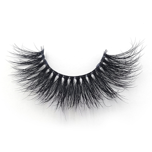3T100A Hand Made Black 3D transparent line mink eyelashes Natural Soft 13-16mm