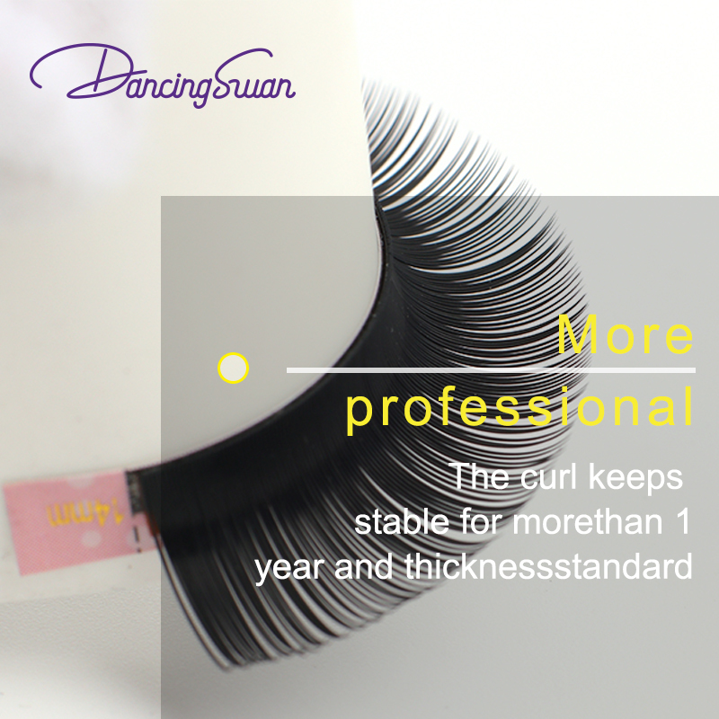 2020 New Supplier Best Quality  Black Volume 0.03 Curl Lashes Beauty Volume Eyelash Extensions