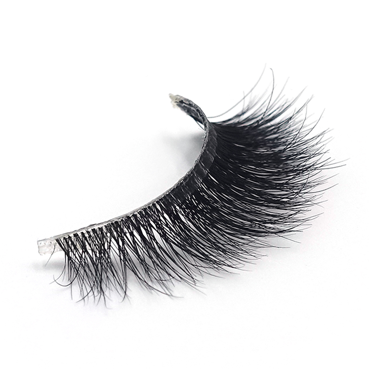 3T109 13-16mm Black 3D Transparent line Mink Eyelashes Natural Soft 