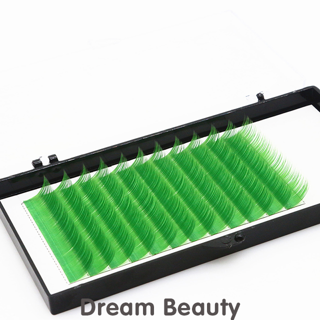 0.07mm thickness colorful 12 Lines synthetic fiber hair eyelash extension - MSDS INCI COA BV SG ISO9001 