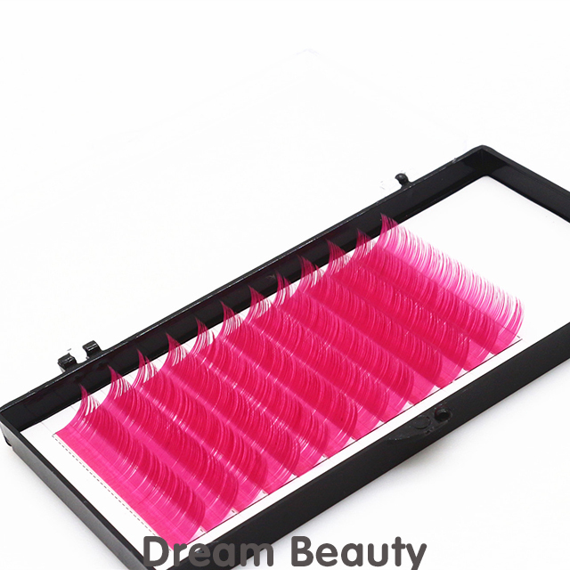0.07mm thickness colorful 12 Lines synthetic fiber hair eyelash extension - MSDS INCI COA BV SG ISO9001 