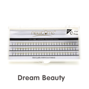 5P 0.07mm thickness C curl standard 11mm Synthetic Fiber 5D Individual Eyelashes - MCDS INCI COA BV SG ISO9001 