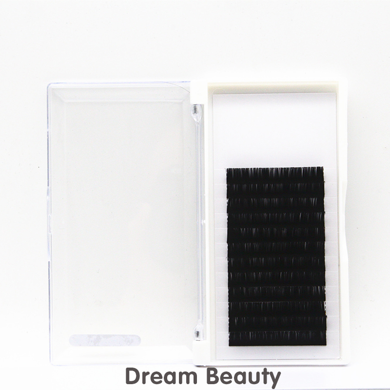12 Lines 0.03mm thickness synthetic fiber eyelash wholesale faux mink eyelash extension - MSDS INCI COA BV SG ISO9001 