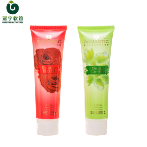 plastic tube with hot stamping logo for hand cream