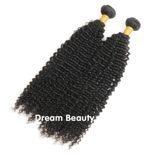 Raw unprocessed remy virgin hair extension wholesale kinky curly hair weft 