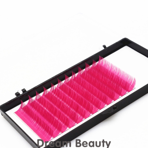 0.07mm thickness colorful eyelash wholesale 12 Lines synthetic fiber eyelash extension - MSDS INCI COA BV SG ISO9001 